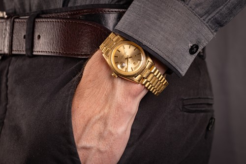 Lot 406 - Rolex 18ct Gold Day-Date Wristwatch Reference:...