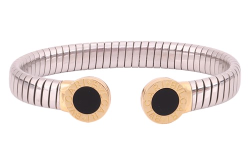 Lot 7 - Bulgari - a tubogas cuff bracelet, from the...