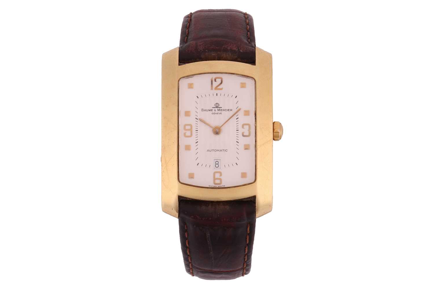 Lot 380 - Baume & Mercier 18ct Gold Hampton Wristwatch...