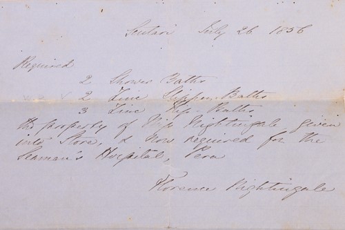 Lot 56 - Florence Nightingale (1820-1910), English...