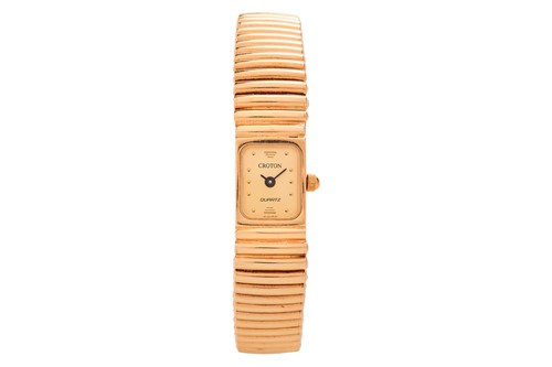 Lot 358 - Croton ‘14K’ Wristwatch Reference: 1306 Bezel:...