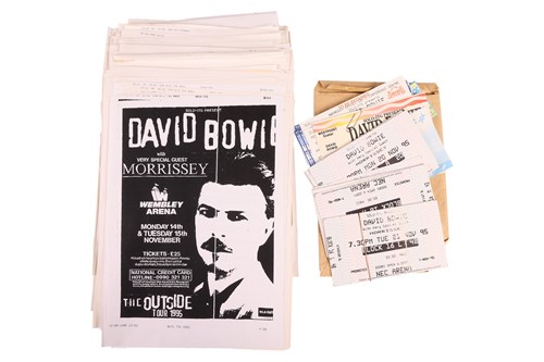 Lot 81 - David Bowie & Morrissey: an extensive archive...