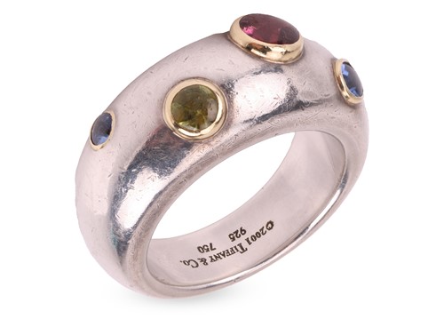 Lot 189 - Tiffany & Co - A silver, gold and gem set...