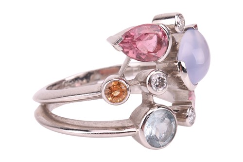 Lot 158 - Cartier - a 'Meli Melo' gem-set ring in...