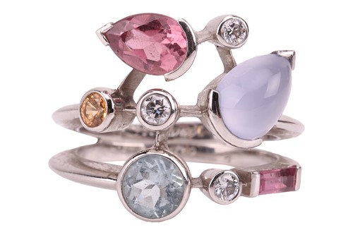 Lot 158 - Cartier - a 'Meli Melo' gem-set ring in...