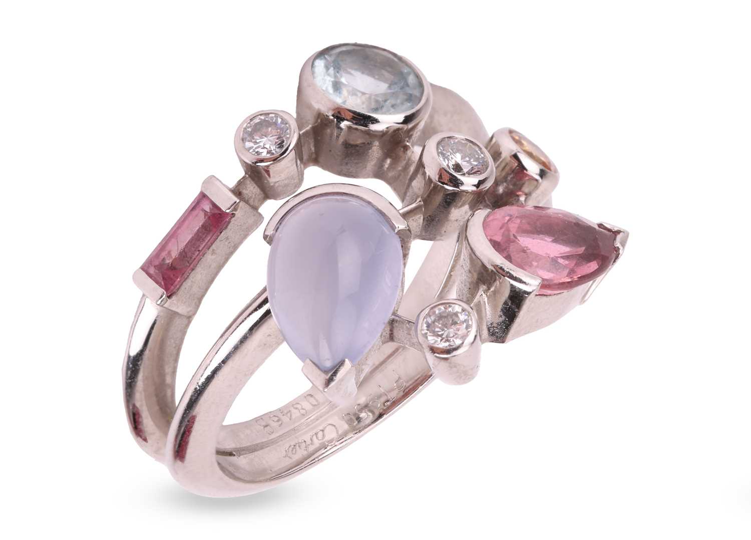 Lot 158 - Cartier - a 'Meli Melo' gem-set ring in...