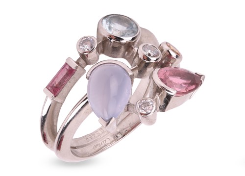Lot 158 - Cartier - a 'Meli Melo' gem-set ring in...
