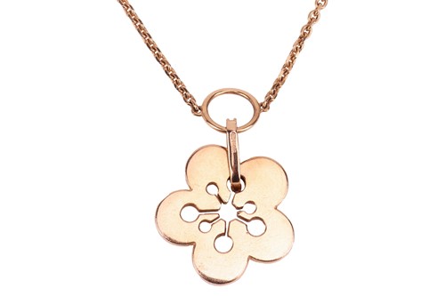 Lot 99 - Boodles - a diamond-set "Blossom" opera-length...