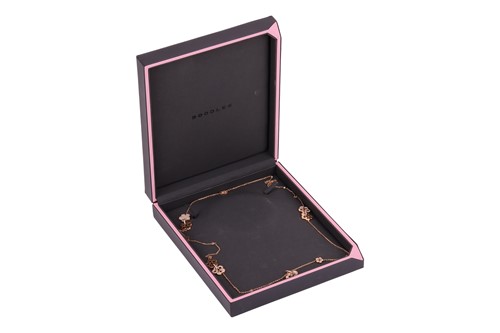 Lot 99 - Boodles - a diamond-set "Blossom" opera-length...