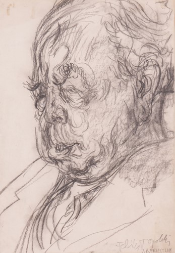 Lot 67 - Feliks Topolski (Polish 1907-1989) Portrait of...