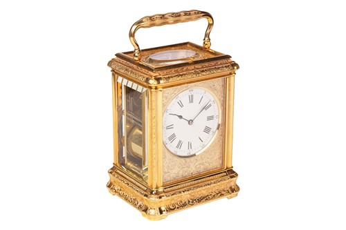 Lot 107 - Drocourt of Paris; a large 8-day, Gorge cased,...