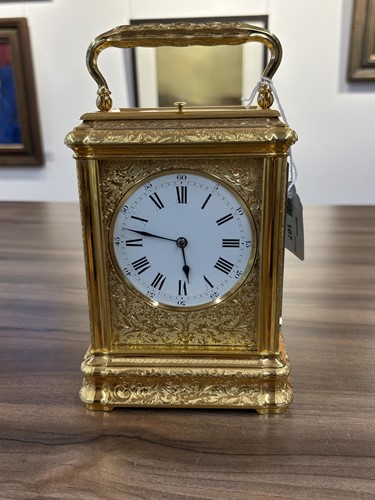 Lot 107 - Drocourt of Paris; a large 8-day, Gorge cased,...