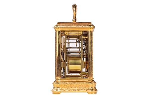 Lot 107 - Drocourt of Paris; a large 8-day, Gorge cased,...