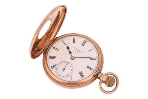 Lot 409 - Barraud & Lunds – A 9ct Gold half-hunter...