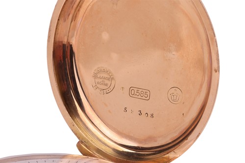 Lot 386 - A Lange & Sohne, Glashütte – A Quarter...