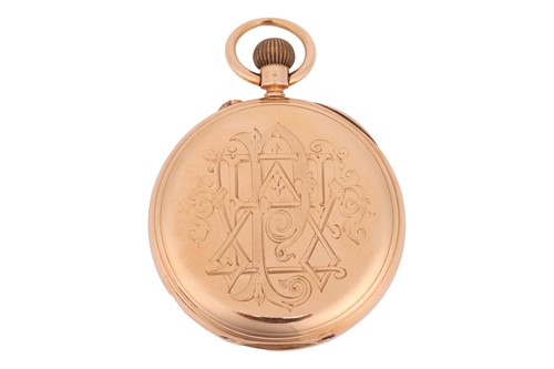Lot 413 - Pearce & Sons – An 18ct Gold open-face pocket...