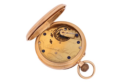 Lot 413 - Pearce & Sons – An 18ct Gold open-face pocket...