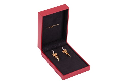 Lot 153 - Carrera y Carrera - a pair of diamond-set...
