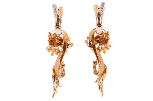 Lot 153 - Carrera y Carrera - a pair of diamond-set...