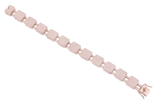 Lot 344 - Georg Jensen - an 'Aria' silver bracelet,...