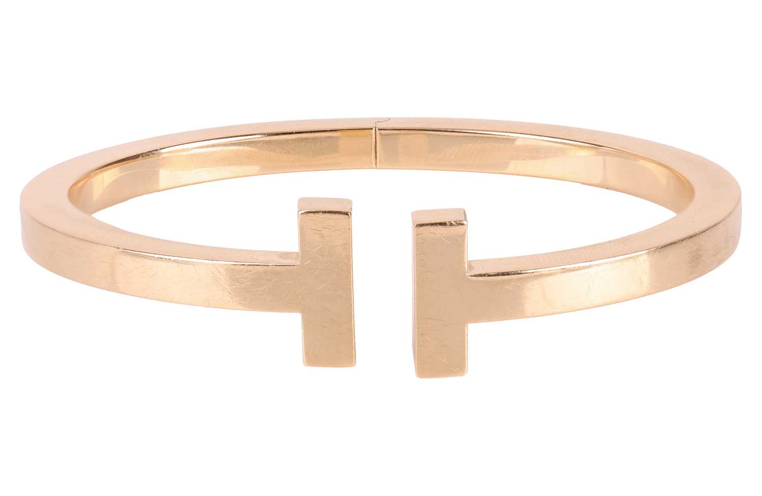 Lot 191 - Tiffany & Co. - a Tiffany T Square Bracelet in...