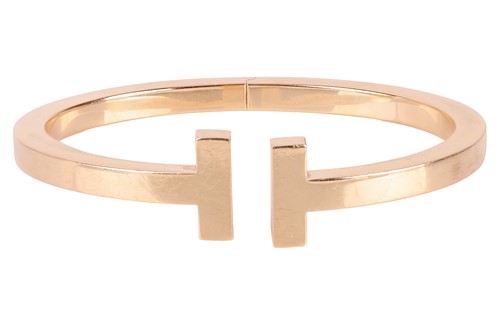Lot 191 - Tiffany & Co. - a Tiffany T Square Bracelet in...