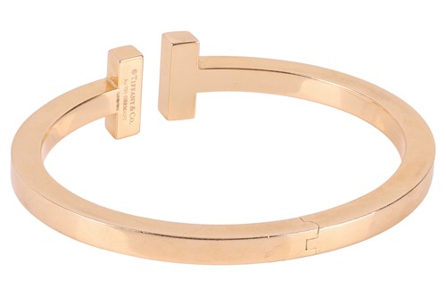 Lot 191 - Tiffany & Co. - a Tiffany T Square Bracelet in...