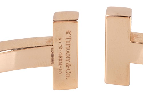 Lot 191 - Tiffany & Co. - a Tiffany T Square Bracelet in...