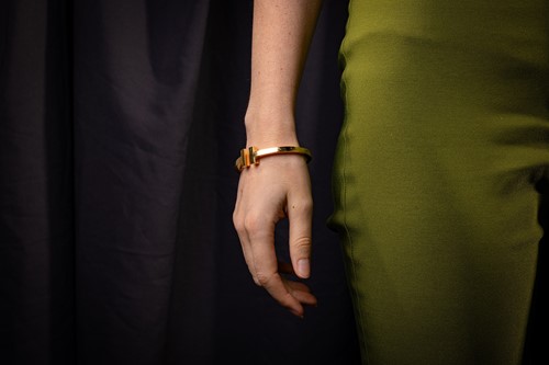 Lot 191 - Tiffany & Co. - a Tiffany T Square Bracelet in...