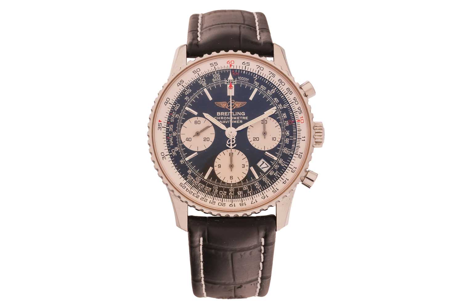 Lot 381 - Breitling Gentleman’s Navitimer Wristwatch...