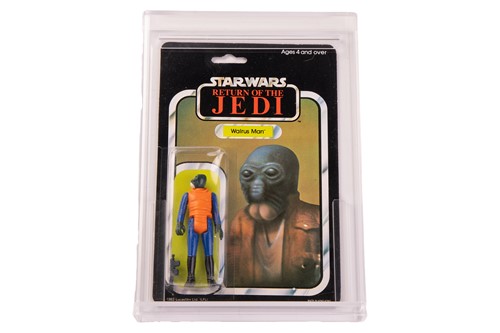 Lot 80 - Star Wars: a vintage Palitoy Walrus Man carded...