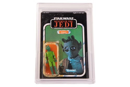 Lot 90 - Star Wars: a vintage Kenner Greedo carded...