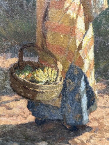 Lot 29 - Fernando Amorsolo (Filipino 1892-1972) Girl...