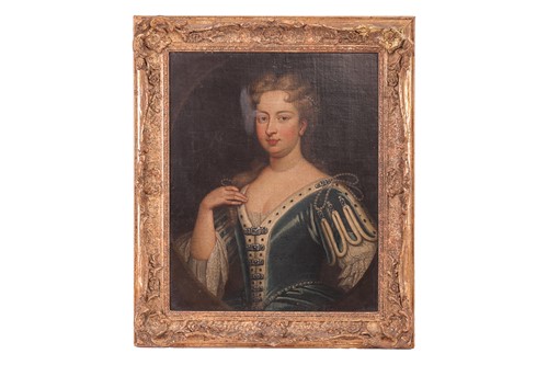 Lot 43 - English School (18th century), Portrait of...