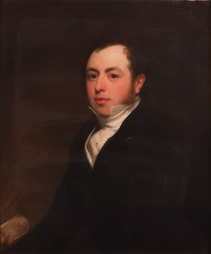 Lot 111 - English School, 19th century Portrait of A...