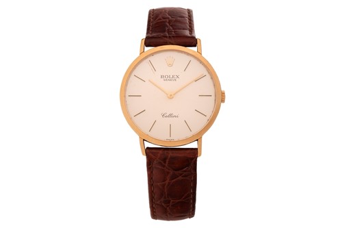 Lot 370 - Rolex 18ct Gold Cellini Reference: 4112 (Case...