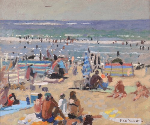 Lot 95 - Ken Howard (British 1932-2022) Summer Beach...