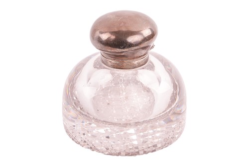 Lot 430 - A Victorian outsize silver-topped and domed...