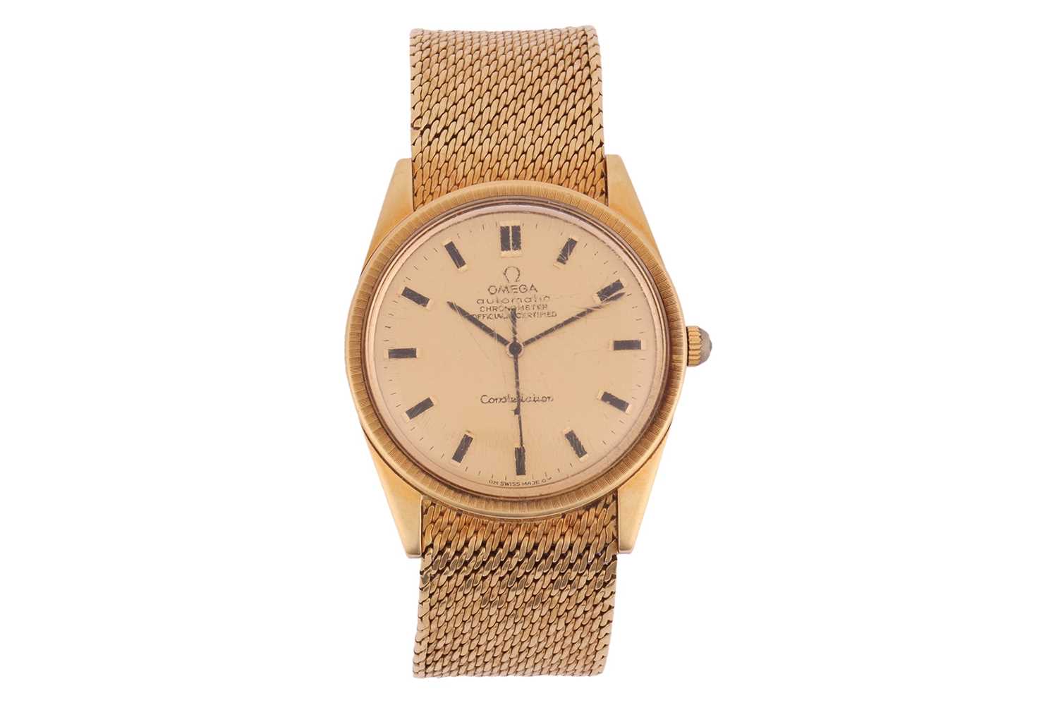 Lot 200 - Omega - An 18ct Yellow Gold Constellation...