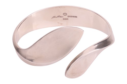 Lot 278 - Georg Jensen - A silver torque bangle, by Hans...