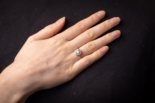 Lot 216 - Tiffany & Co. - a 'Tiffany Soleste' double row...
