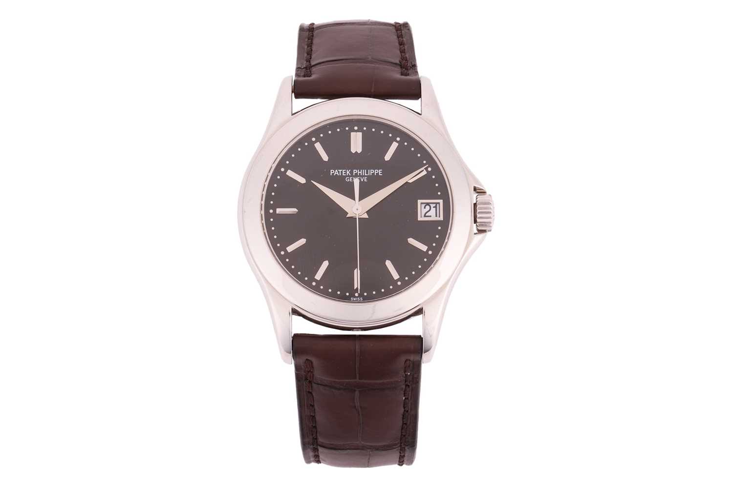 Lot 330 - Patek Philippe Gentleman’s Platinum Calatrava...