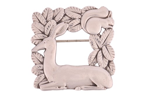 Lot 264 - Georg Jensen – A deer brooch designed by Arno...