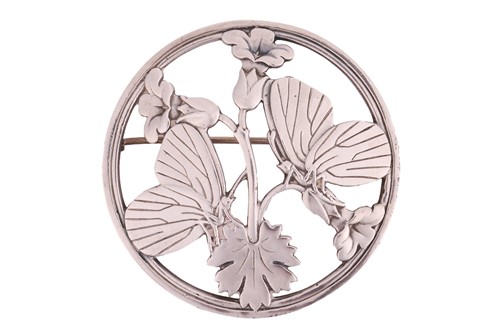 Lot 279 - Georg Jensen – An openwork butterfly brooch...