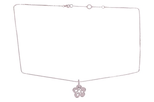 Lot 240 - Boodles - an 18ct white gold diamond-set...