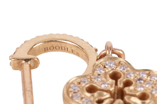 Lot 238 - Boodles - a pair of diamond-set 'Blossom...