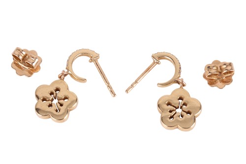 Lot 238 - Boodles - a pair of diamond-set 'Blossom...