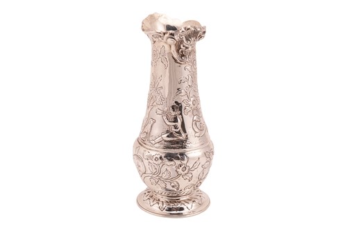 Lot 353 - A late Victorian heavy-gauge silver baluster...