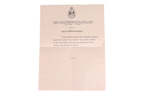Lot 194 - A WWII DFC Medal Group, awarded to New Zealand...
