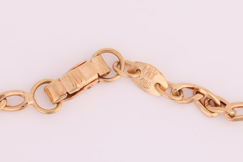 Lot 293 - A group of yellow metal jewellery; comprising...
